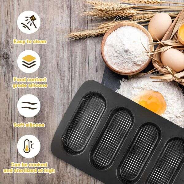 Loafy Baguette Mold Baking Non Stick Pan - Afanaya